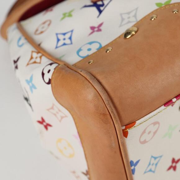 LOUIS VUITTON Monogram Multicolor Beverly GM Hand Bag White M40201 - Picture 9 of 16